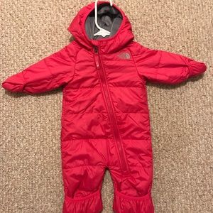 North face infant snow suit